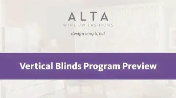 Vertical Blinds Program Preview