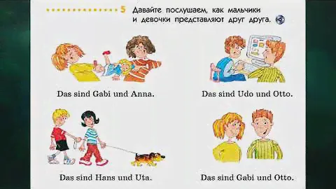 Немецкий язык "Alles klar!", 1-й год обучения, урок 2.