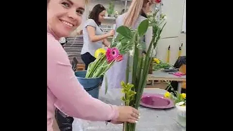 Вертикальный букет.